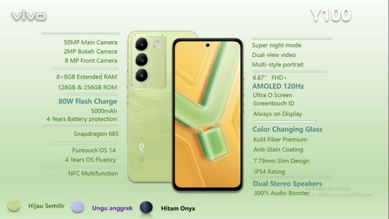 vivo Y100 4G Ram 8GB Rom 128GB - Garansi Resmi-4