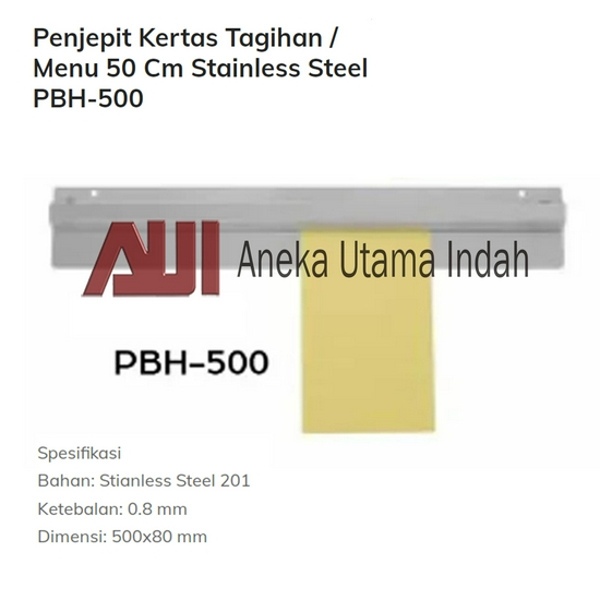 PBH-500 Bill Holder / Tempat Menjepit Kertas, Menu Restoran, Dll
