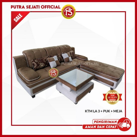 SOFA SUDUT L LA 3 PUK