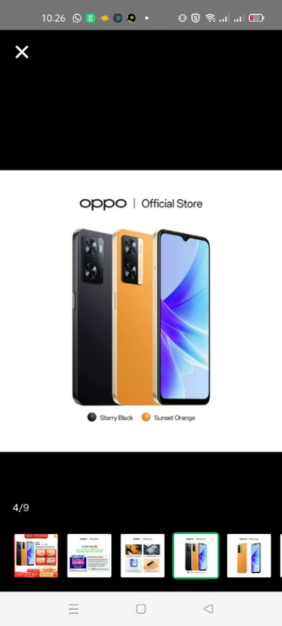Oppo A77s 8/128gb garansi resmi 