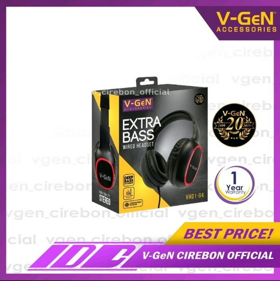 HEADSET V-GEN VHD1-04 GARANSI 1 TAHUN