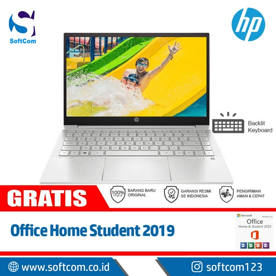 HP Pavilion 14-dv0513TX /Core i5-1135G7/16GB/512GB/VGA 2GB/14″/Win 10 Home+OHS 2019/Silver