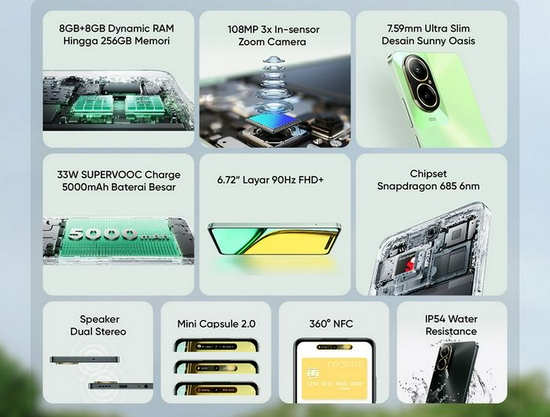 Realme C67 4G Snapdragon 685 (6 nm) Ram 8GB Rom 256GB - Garansi Resmi-2