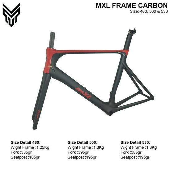 Frame Sepeda Roadbike MXL Carbon U-Brake-2