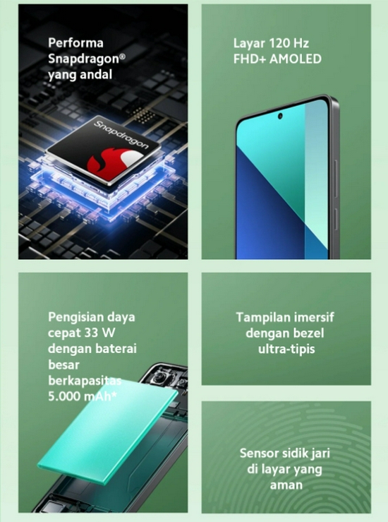 Xiaomi Redmi Note 13 4G Ram 8GB Rom 256GB - Garansi Resmi-5