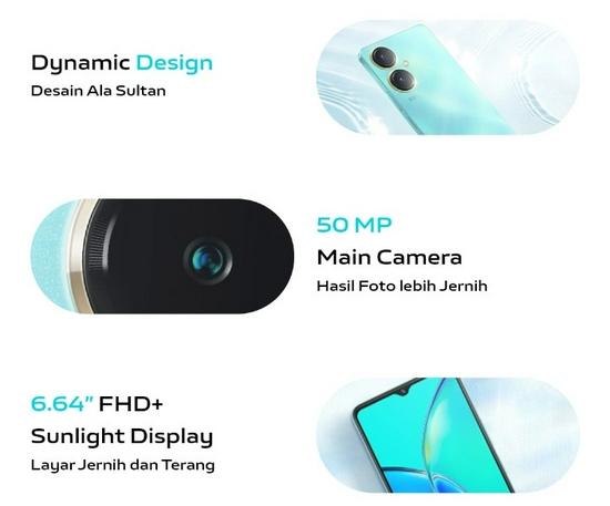 Vivo Y27 4G Ram 6GB Rom 128GB - Garansi Resmi -4