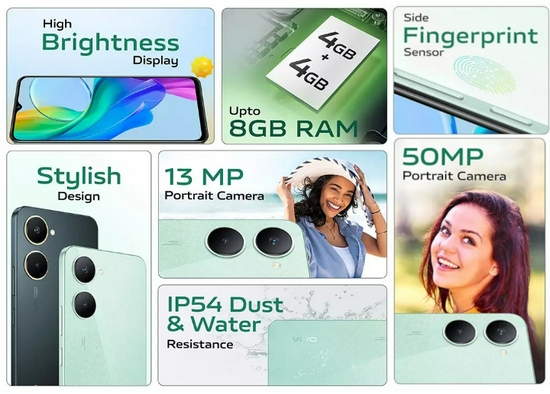 vivo Y18 4GB+4GB/128GB, NFC Multifunctions MediaTek, 5000mAh+15W Flash Charger - Garansi Resmi-5