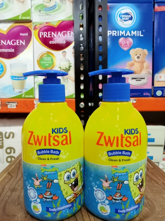 Zwitsal Kids Bubble Bath Clean & Fresh 280ml pump