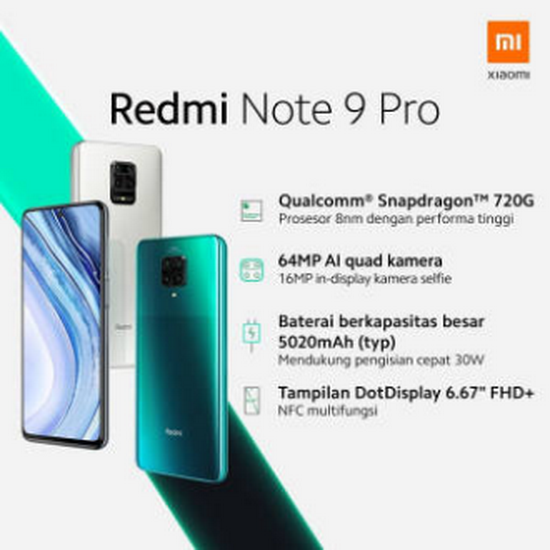 XIAOMI REDMI NOTE 9 PRO 6/64GB RESMI TAM