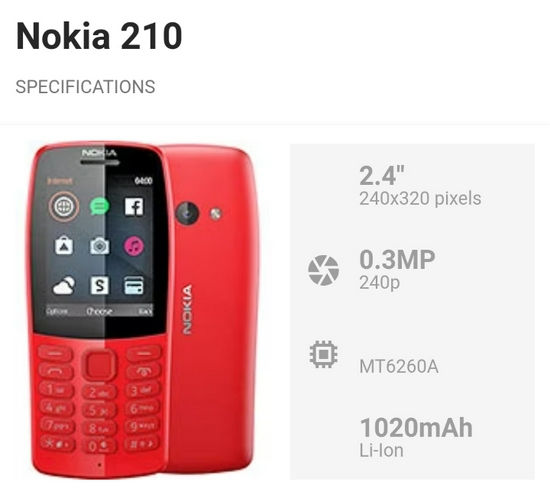 Nokia 210 - Garansi Resmi 