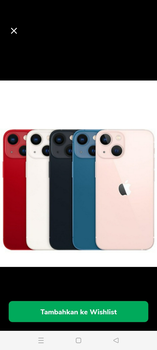 iPhone 13 mini 256 garansi resmi