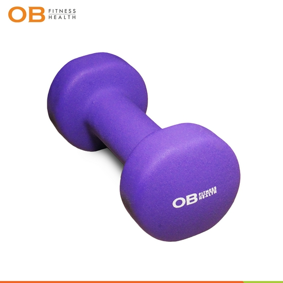 Barbel Dumbbell Neoprene Barbell Mini 3 Kg OB FIT Untuk Yoga, Pilates dan Latih Otot-2
