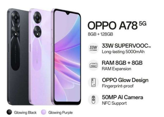 Hp Oppo A78 5G 8/128GB