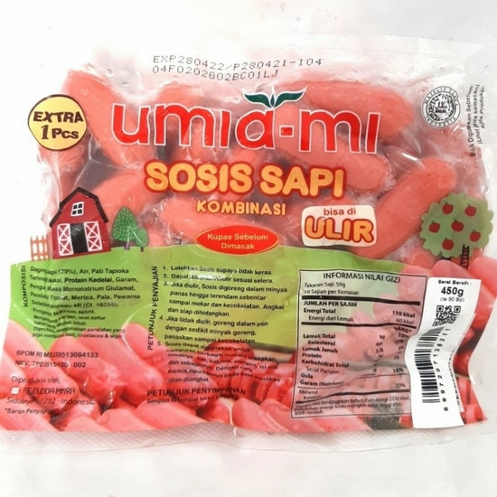 Sosis Sapi Umiami isi 450gr