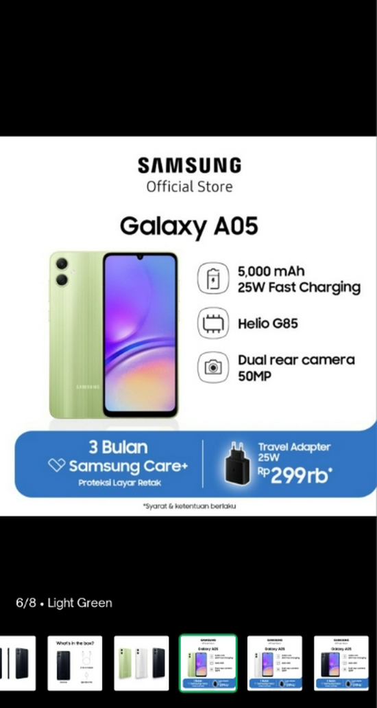 SAMSUNG GALAXY A05 4/128Gb RESMI