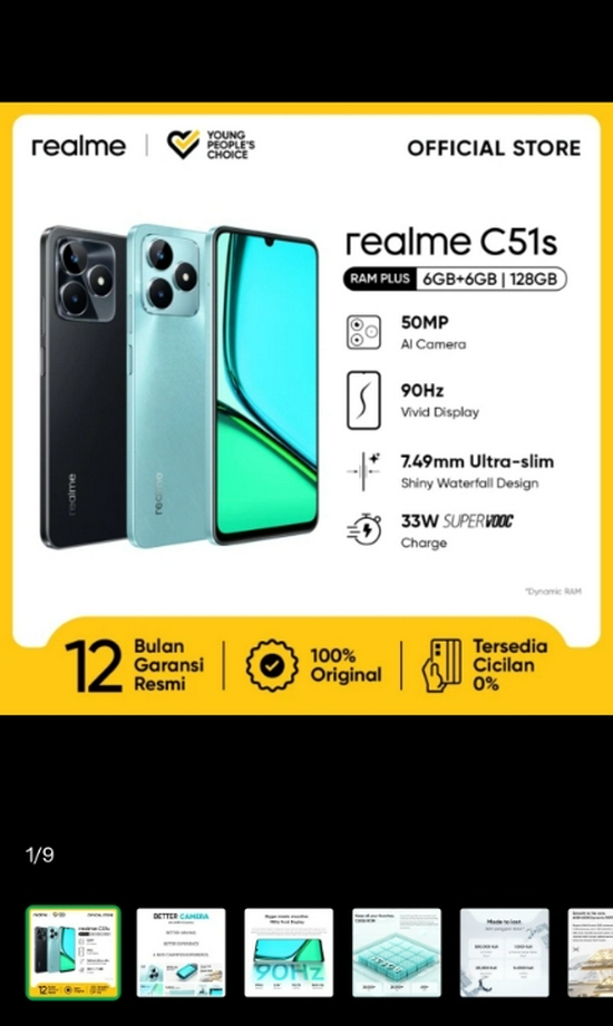 REALME C51S 6/128GB RESMI