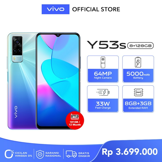 VIVO Y53S 8/128 GB RESMI