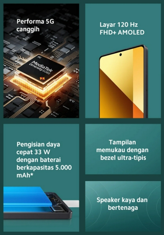 Xiaomi Redmi Note 13 5G Ram 8GB Rom 256GB - Garansi Resmi-4