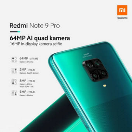 XIAOMI REDMI NOTE 9 PRO 6/64GB RESMI TAM-2