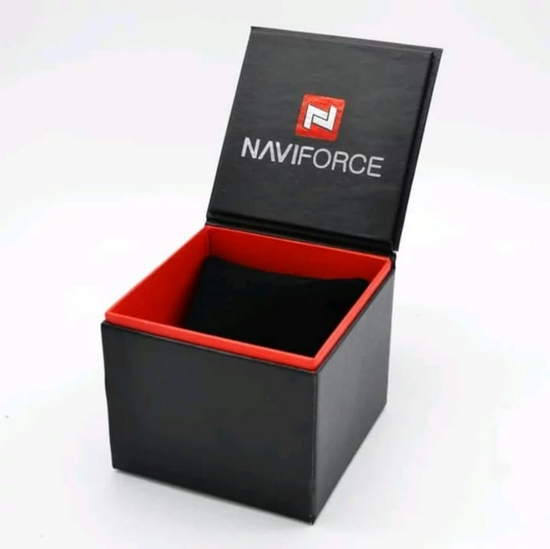 Naviforce NF9176MB Jam Tangan Pria Analog Original Stainless Steel -4