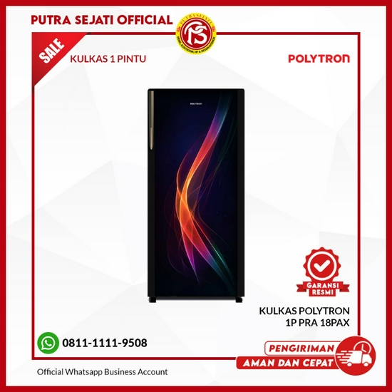 KULKAS POLYTRON PRA 18 PAX 1 Pintu 180 Liter