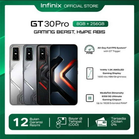 INFINIX GT 30 PRO 8/256GB RESMI