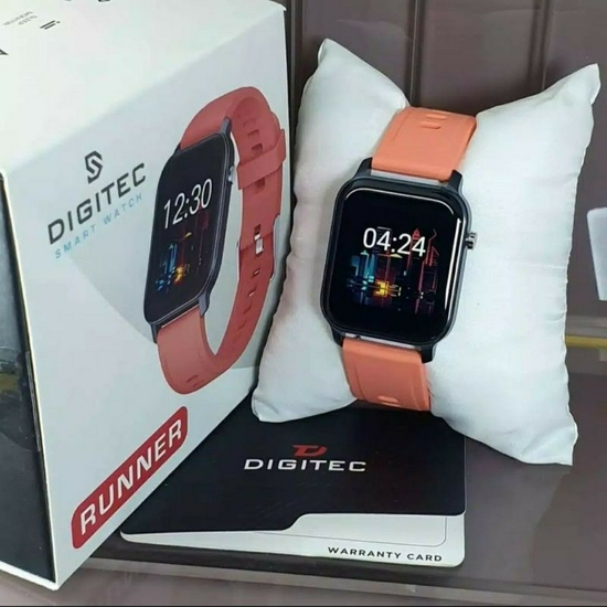 DIGITEC RUNNER JAM TANGAN SMART WATCH TOUCHSCREEN SILIKON STRAP - ORANGE-2