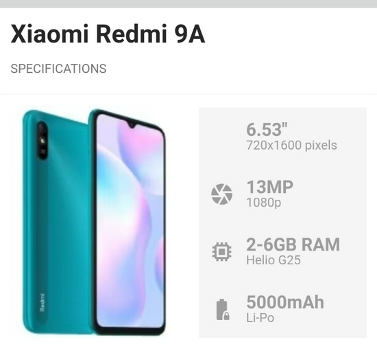 Redmi 9a 2/32