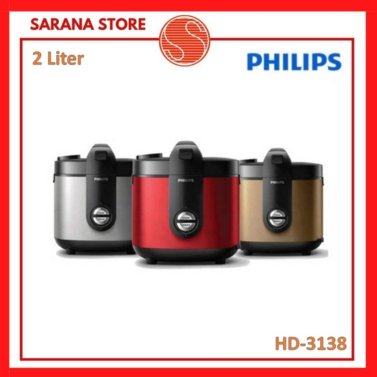 Rice Cooker Premium Philips HD-3138 Magic Com 2 Liter