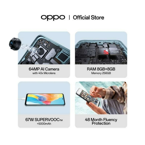 Oppo A98 5G 8/256GB Qualcomm SM6375 Snapdragon 695 5G (6 nm)  5000 mAh Garansi Resmi-4