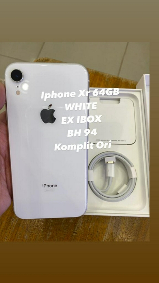 IPHONE XR 64 GB SECOND KOMPLIT ORIGINAL 