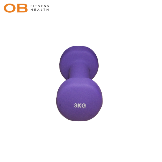 Barbel Dumbbell Neoprene Barbell Mini 3 Kg OB FIT Untuk Yoga, Pilates dan Latih Otot-4