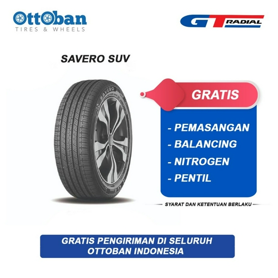 GT Radial Savero SUV 225 60 R18 Ban Mobil Honda Crv, Nissan X-Trail