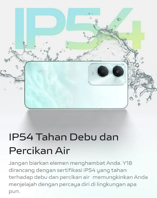 vivo Y18 6GB+6GB/128GB, NFC Multifunctions MediaTek, 5000mAh+15W Flash Charger - Garansi Resmi-3