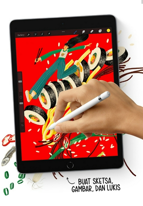 Apple iPad Gen 9 10.2"(2021) 64GB Wi-Fi Only - Garansi Resmi -3