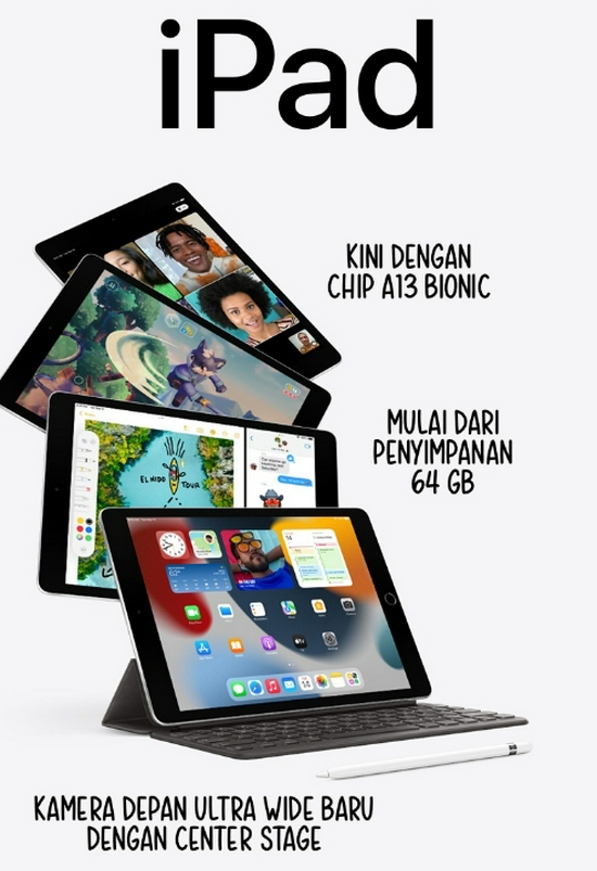 Apple iPad Gen 9 10.2"(2021) 64GB Wi-Fi Only - Garansi Resmi -4