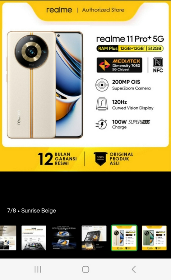 REALME 11 PRO + 5G 12/512GB RESMI