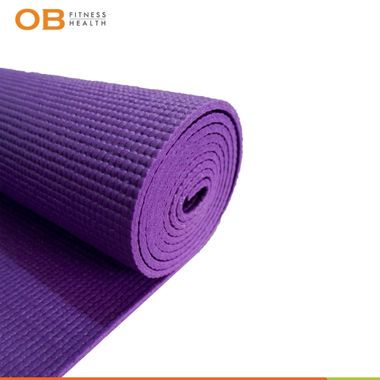 Matras Yoga Mat Alas Yoga Olahraga Lembut Gratis Tas Matras by OB Fit Tebal 4mm-4