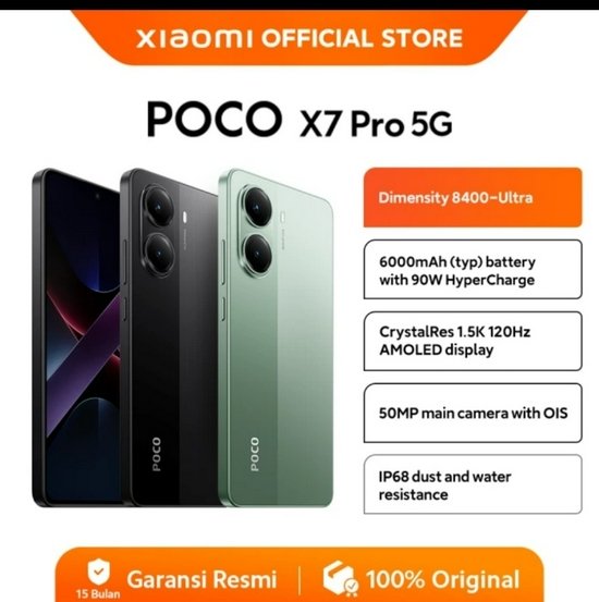 XIAOMI POCO X7 PRO 5G 12/512GB RESMI
