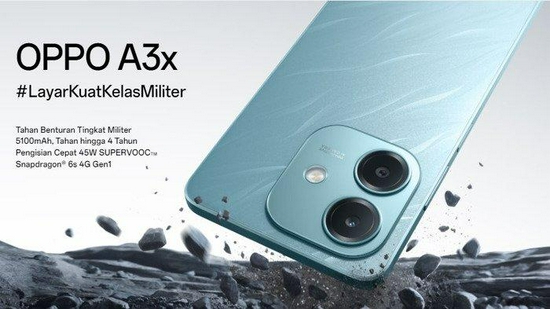 Oppo A3X 4G 4/64GB Qualcomm Snapdragon 6s Gen 1 5100mAh Garansi Resmi-2