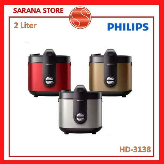 Rice Cooker Premium Philips HD-3138 Magic Com 2 Liter-3