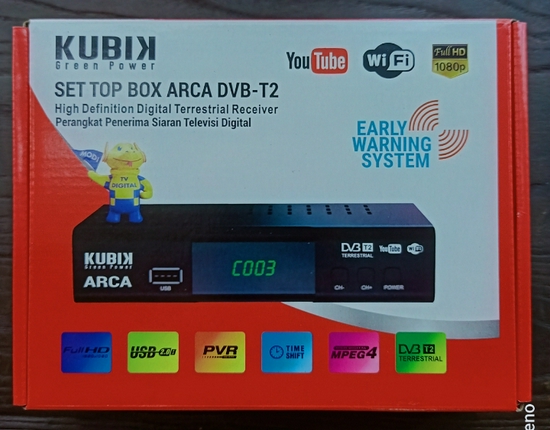 Kubik Set Top Box ARCA DVB-T2 SNI BERGARANSI 