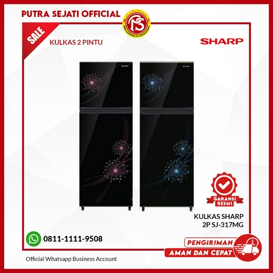KULKAS SHARP SJ 317 MG LEMARI ES 2 PINTU SJ317MG SJ 317MG