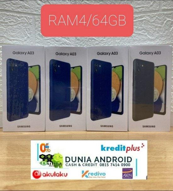 SAMSUNG A03 RAM4/64GB (NEW!!)