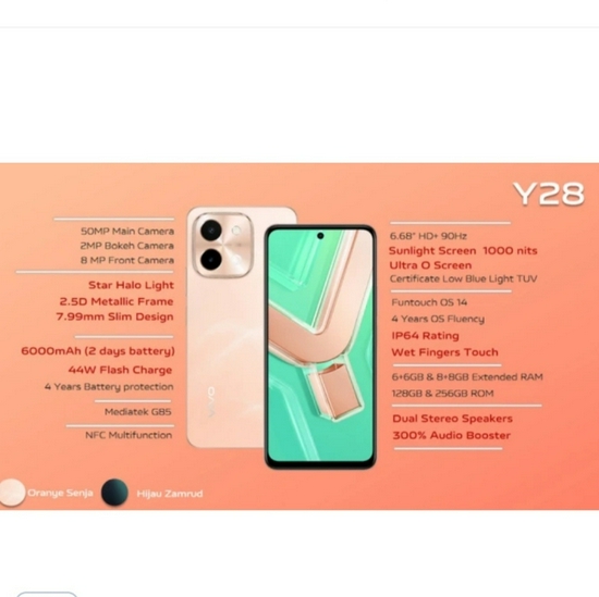 VIVO Y28 RAM12[6+6]/128GB-2