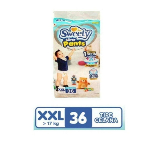 SWEETY SILVER PANTS XXL36