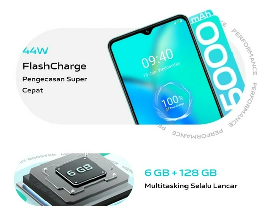 Vivo Y27 4G Ram 6GB Rom 128GB - Garansi Resmi -3