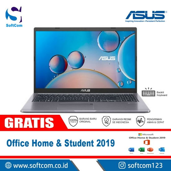 Asus VivoBook A416JAO-VIPS524 /Core i5-1035G1/4GB/256GB SSD/14″/Win 10 Home+OHS 2019/Slate Grey
