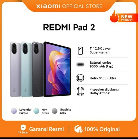 XIAOMI REDMI PAD 2 4/128GB RESMi