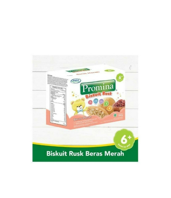 Promina biskuit rusk beras merah 6+ 130g
